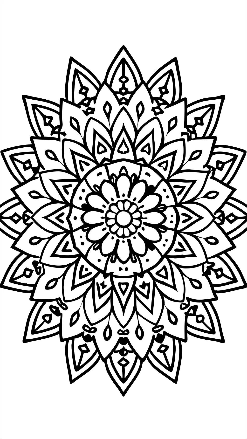 páginas para colorear de mandala imprimibles gratis